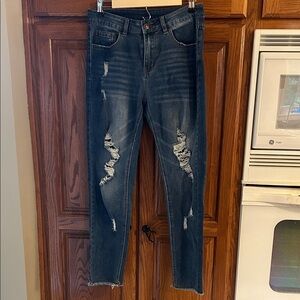 Distressed Blue Women's Jeans